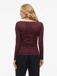 Лонгслив VILA ROMINA, Aubergine - фото 5