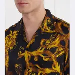 Рубашка обычного кроя от кутюр Versace, черный - фото 4