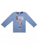 Лонгслив regular fit Guess, синий - фото