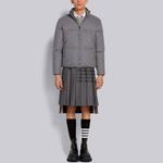 THOM BROWNE Серый пуховик для мужчин, Gray - фото 8