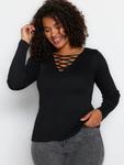 Свитер Trendyol Curve, черный - фото 4