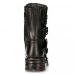 391-S18 Кожаные полусапоги New Rock, черный - фото 5