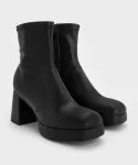 Ботильоны на платформе Charles & Keith, цвет Black - фото 4