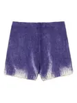 Шорты с эффектом омбре Twinset, фиолетовый - фото
