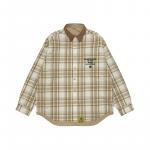 Рубашка с вышивкой логотипа A Bathing APE Aape, коричневый - фото 8