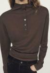 Джемпер Massimo Dutti Jumper, Dark Brown - фото 3
