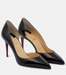 Туфли Iriza 85 из лакированной кожи Christian Louboutin, черный - фото