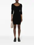Облегающее платье мини Patrizia Pepe, черный - фото 2