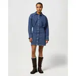 Платье с длинным рукавом Wrangler Darted Slim Fit, синий - фото 7