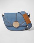 Джинсовая сумка через плечо Lottie Saddle Oryany, цвет Denim Blue - фото
