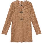 Мини-платье Self portrait с кружевным бантом Self-portrait, Light Coffee - фото