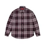 Рубашка Supreme Plaid Flannel Shirt, Grey - фото