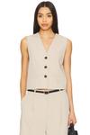 Топ с жилеткой Carsyn Eaves, beige - фото