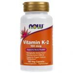 Now Foods, Витамин К2 100 мкг, 100 капсул - фото