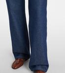 Прямые джинсы со средней посадкой Ami Paris, индиго - фото 5