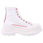 Alexander McQueen Женские ботинки Tread Slick Short Martin белые - фото 3