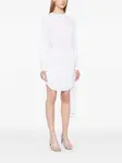Платье мини с драпировкой Christopher Esber, белый - фото 3