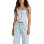 Джинсовый кроп-топ Drea Denim Levis, синий - фото 4