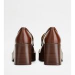 Кожаные лоферы на платформе TOD's, коричневый - фото 3