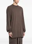 Джамбо лонгслив Rick Owens Drkshdw, коричневый - фото 3