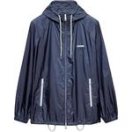 PRADA Переработанный нейлоновый жакет, Blue - фото