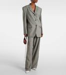 Шерстяной блейзер свободного кроя Magda Butrym, серый - фото 2