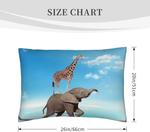 Pevtufa Чехлы на подушки с принтом Elephant Giraffe Elephant Giraffe (2) - фото 4