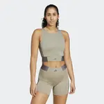 Женский топ Adidas Hyperglam Training, зеленый - фото 6