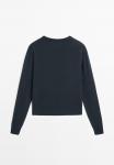 Джемпер Massimo Dutti CREW NECK SWEATER, Dark Blue - фото 7