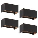 Настенный светильник Nettlife Inspiration (4 шт), черный - фото