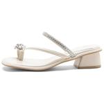 Шлепанцы женские Agsdon, бежевый - фото