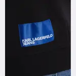 Толстовка обычного кроя с монограммой Karl Lagerfeld, черный - фото 4