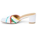 Босоножки на толстом каблуке Principessa Coconuts, white - фото 4