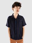 Рубашка Brixton Bunker Waffle Stripe Hemd, washed navy stripe - фото 3