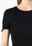 Футболка TOM TAILOR DENIM Basic T-shirt, Deep Black/Black - фото 6