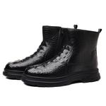 ZUWUDONG Черно-коричневые мужские ботинки - фото 5