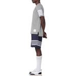 Футболка THOM BROWNE с принтом 4 Bar Stripe 2003, морской синий - фото 11