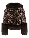 Куртка с леопардовым принтом UNCOMMON, коричневый - фото 2
