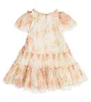 Платье из тюля с принтом Monnalisa, разноцветный - фото 3