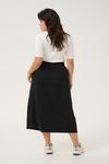 Юбка миди KAFFE CURVE Skirt Frey, черный - фото 4