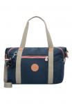 Сумка-тоут Kipling с логотипом, синий - фото