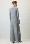 Платье макси triko elbise Touché Privé, Grey - фото 3