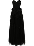 Viktor & Rolf платье с цветочной аппликацией, черный - фото