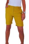 Эластичные шорты-бермуды со средней посадкой Paulo Due, желтый - фото