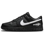 Nike Данк лоу топ скейтборд обувь унисекс black white - фото