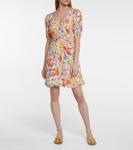 Мини-платье Melinda с цветочным принтом Velvet, Ivory Floral - фото 2