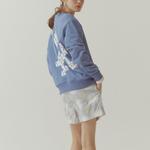 Старый Цветок Свитшот Унисекс Синий MLB - фото 7