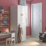Гардероб SMÅSTAD/PLATSA IKEA, 60x57x181 см, цвет white with frame - фото 2