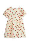 Детское платье Outlined hearts Mini Rodini, бежевый - фото 2