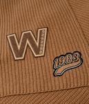 Шарф женский Weekend Maxmara вязаный шерстяной, коричневый - фото 3